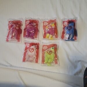 Mcdonalds 2004 Lot of 6 TY Beanie Babies, New/Sealed